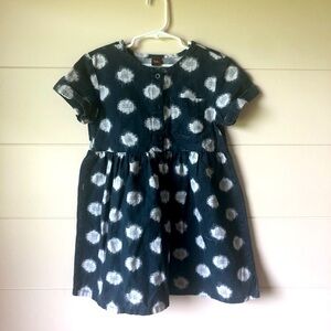 Tea Collection Blue Linen Girls Dress 6